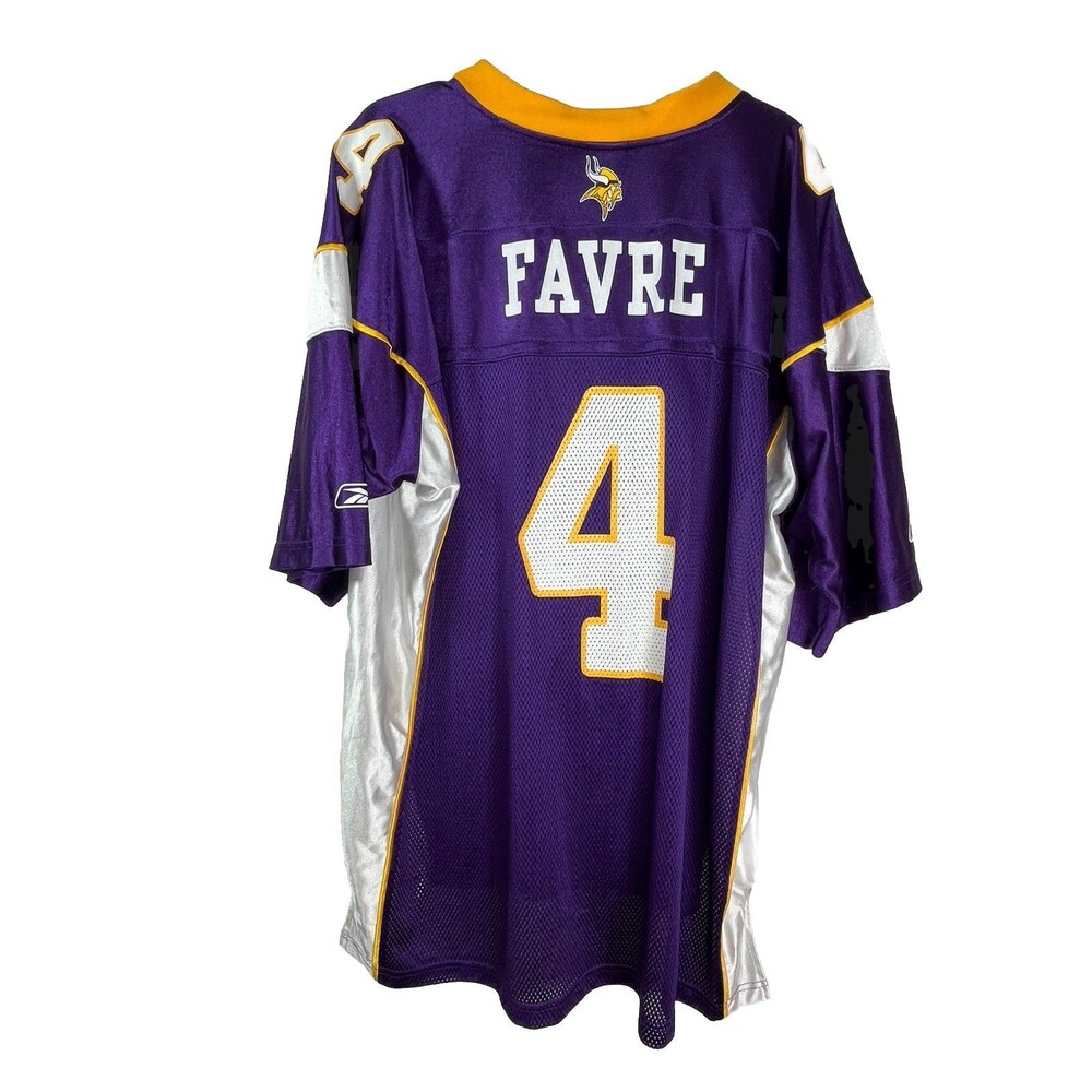Reebok Nwt 2x NFL On Field Men's Minnesota Vikings Bret Favre #4 Jersey